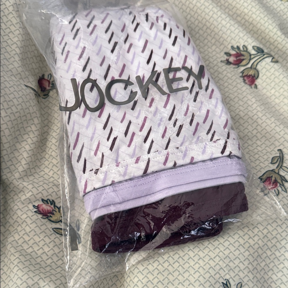 Jockey 3 - Lavender and Plum and design panties NEW